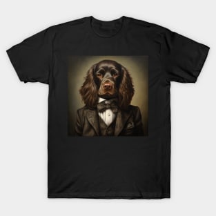 Boykin Spaniel Dog in Suit T-Shirt